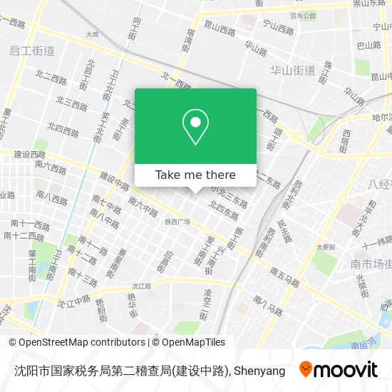 沈阳市国家税务局第二稽查局(建设中路) map