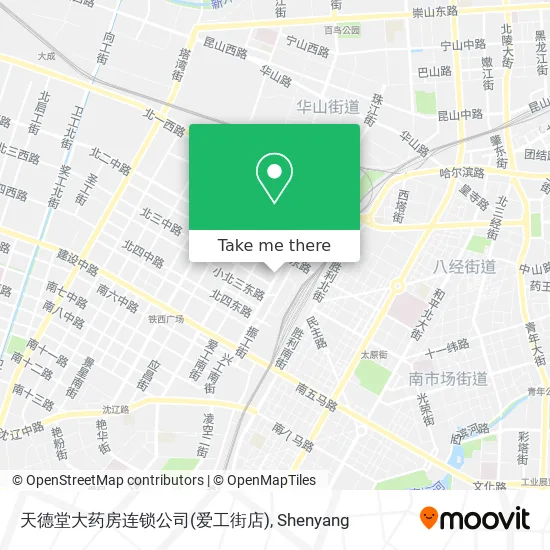 天德堂大药房连锁公司(爱工街店) map