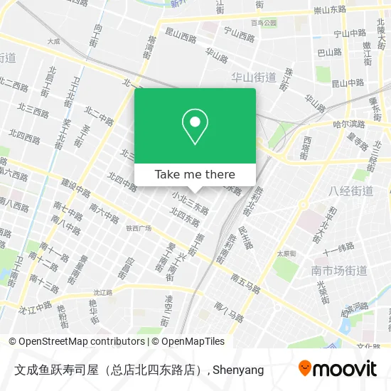 文成鱼跃寿司屋（总店北四东路店） map