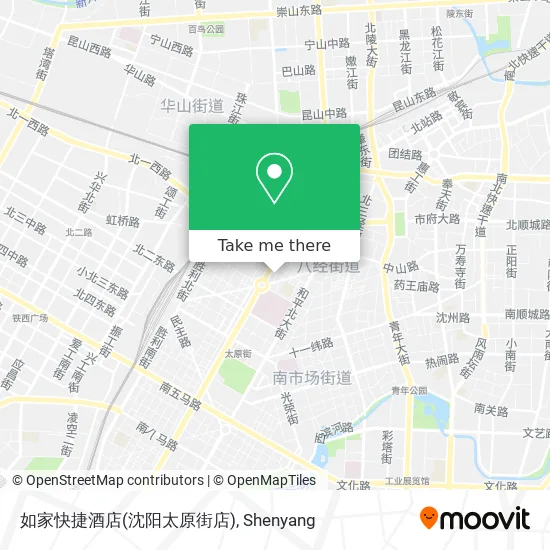 如家快捷酒店(沈阳太原街店) map