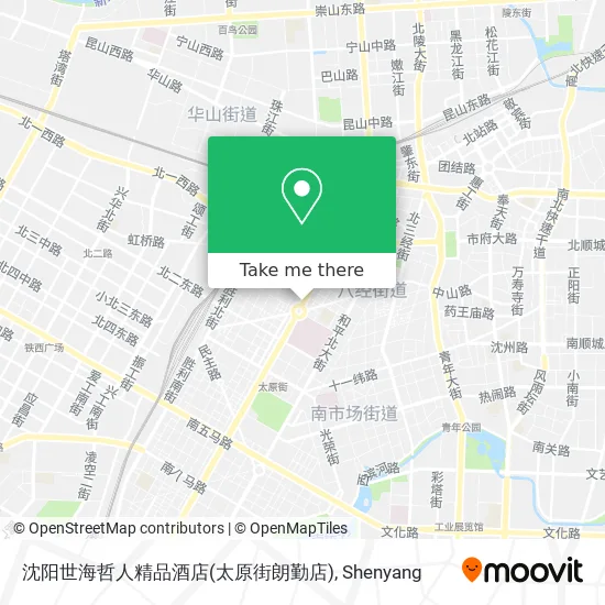 沈阳世海哲人精品酒店(太原街朗勤店) map