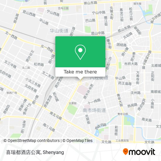 喜瑞都酒店公寓 map
