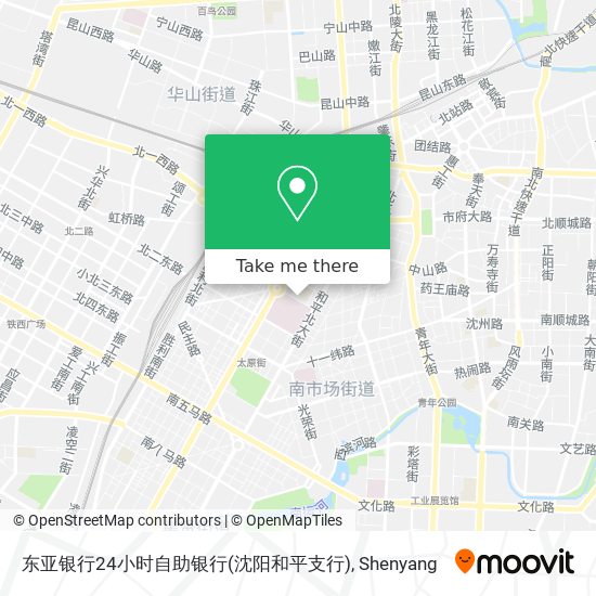 东亚银行24小时自助银行(沈阳和平支行) map