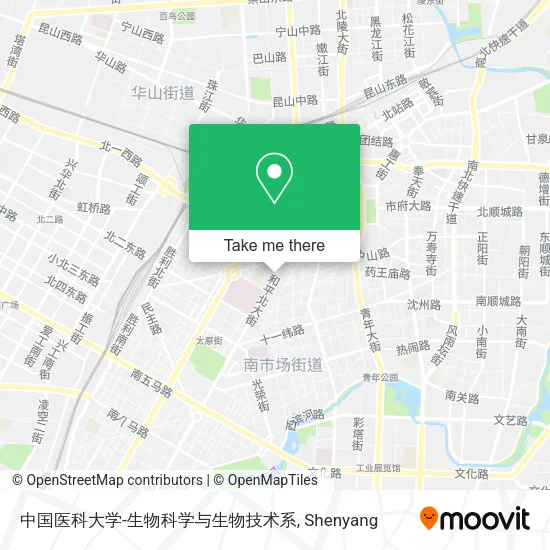 中国医科大学-生物科学与生物技术系 map