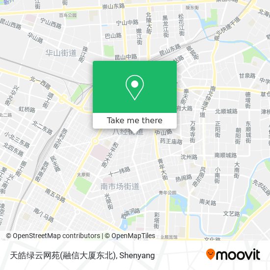 天皓绿云网苑(融信大厦东北) map