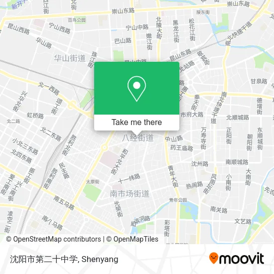 沈阳市第二十中学 map