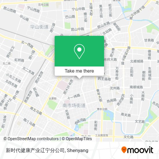新时代健康产业辽宁分公司 map
