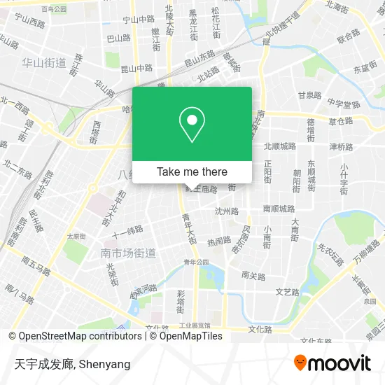 天宇成发廊 map