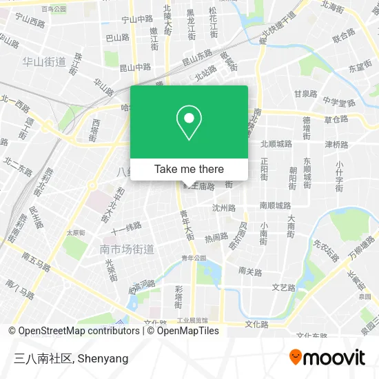 三八南社区 map