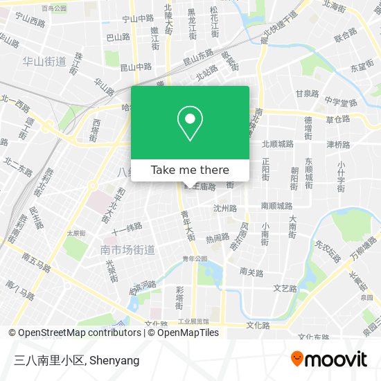 三八南里小区 map