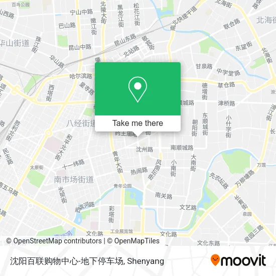 沈阳百联购物中心-地下停车场 map