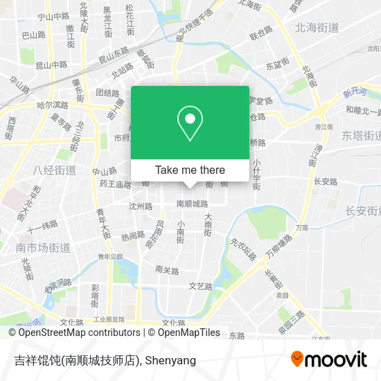 吉祥馄饨(南顺城技师店) map