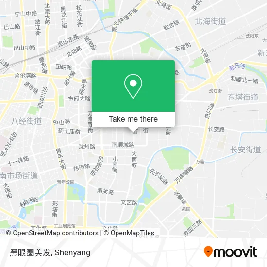 黑眼圈美发 map