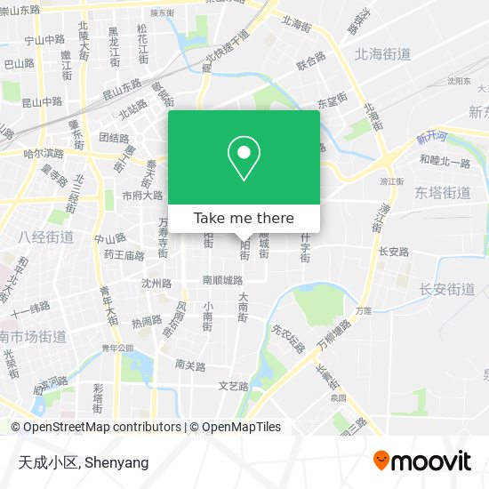 天成小区 map