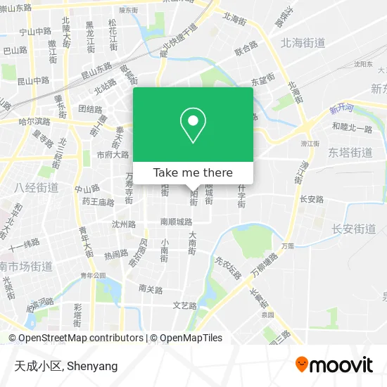 天成小区 map
