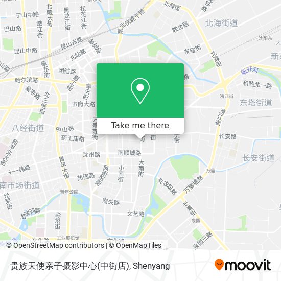 贵族天使亲子摄影中心(中街店) map