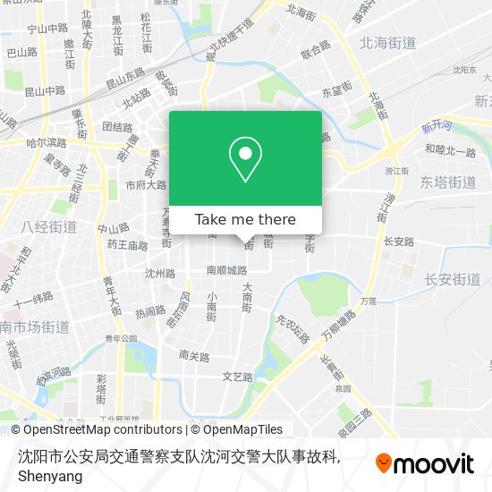 沈阳市公安局交通警察支队沈河交警大队事故科 map