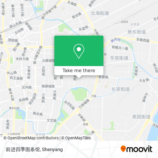 前进四季面条馆 map
