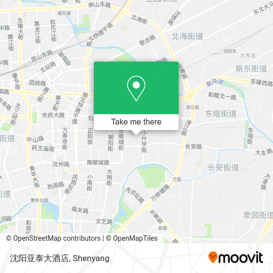 沈阳亚泰大酒店 map
