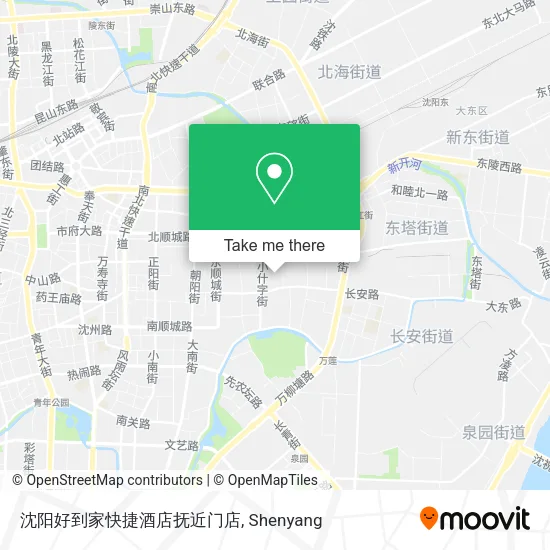 沈阳好到家快捷酒店抚近门店 map