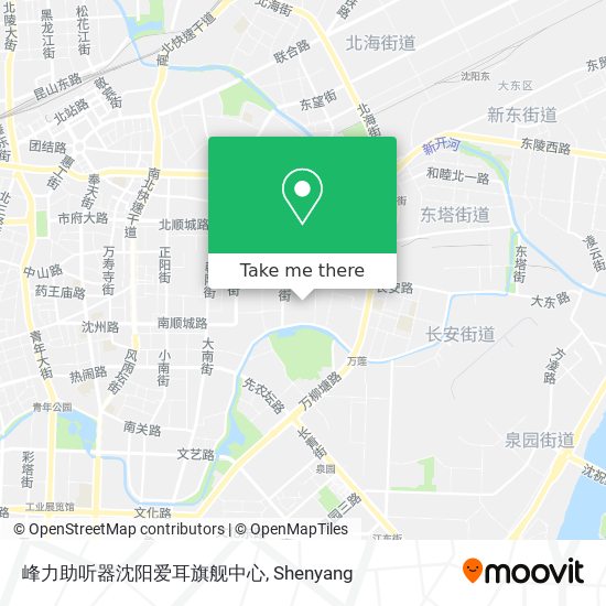 峰力助听器沈阳爱耳旗舰中心 map