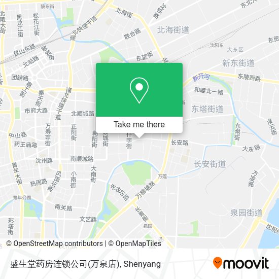 盛生堂药房连锁公司(万泉店) map