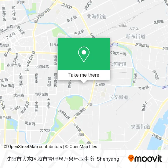 沈阳市大东区城市管理局万泉环卫生所 map