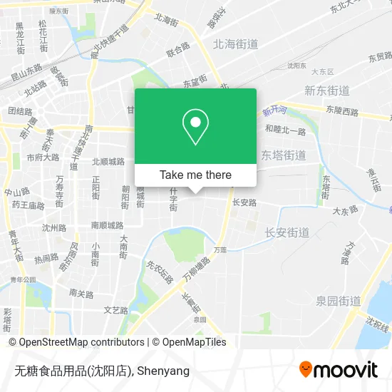 无糖食品用品(沈阳店) map