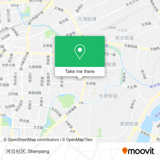 河沿社区 map