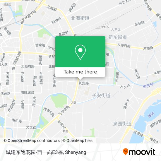 城建东逸花园-西一岗E3栋 map