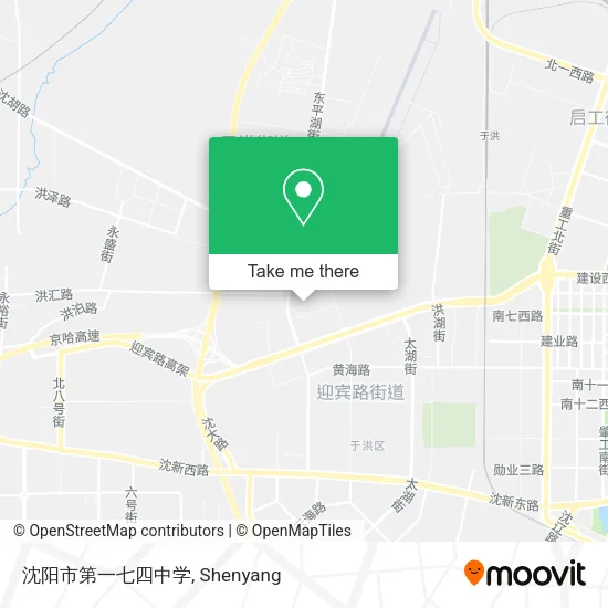 沈阳市第一七四中学 map