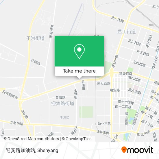 迎宾路加油站 map