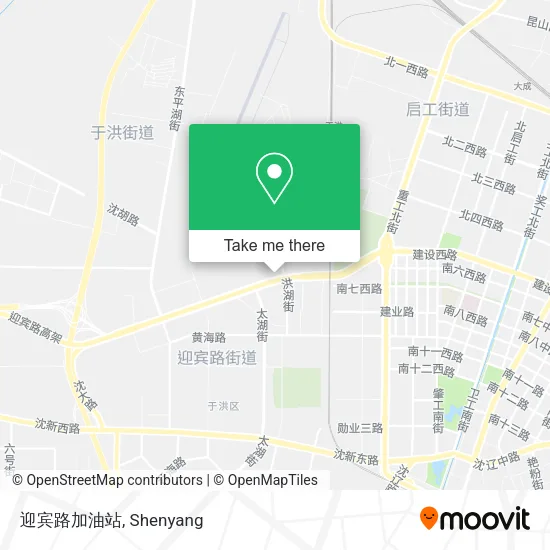 迎宾路加油站 map