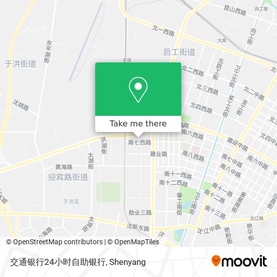 交通银行24小时自助银行 map