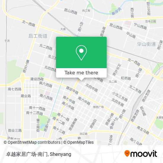 卓越家居广场-南门 map