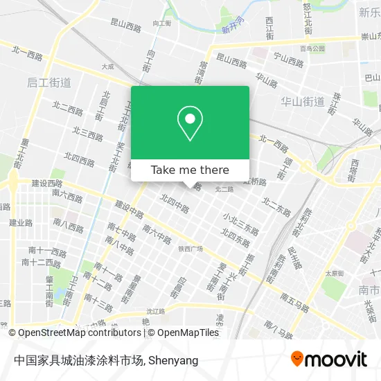 中国家具城油漆涂料市场 map
