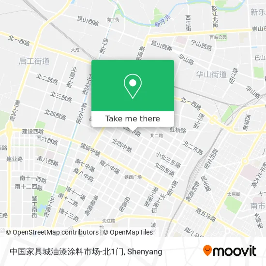 中国家具城油漆涂料市场-北1门 map