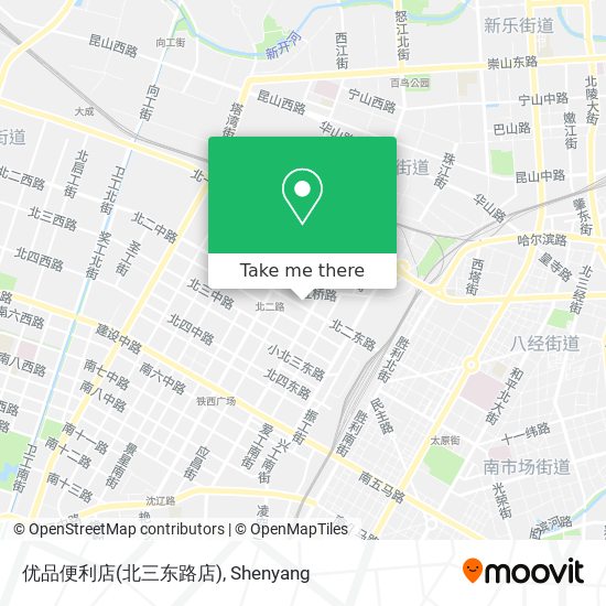优品便利店(北三东路店) map