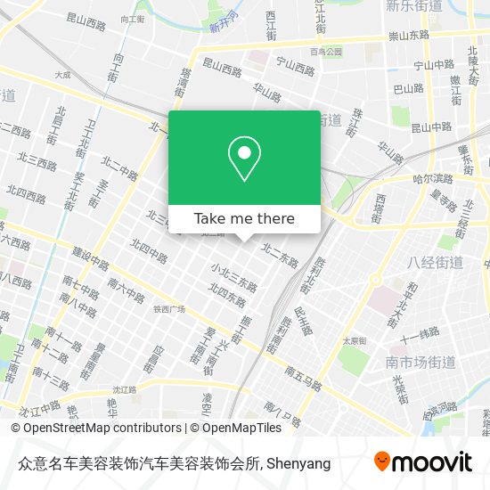 众意名车美容装饰汽车美容装饰会所 map