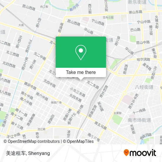 美途租车 map