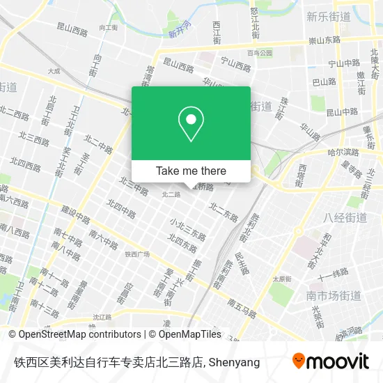 铁西区美利达自行车专卖店北三路店 map