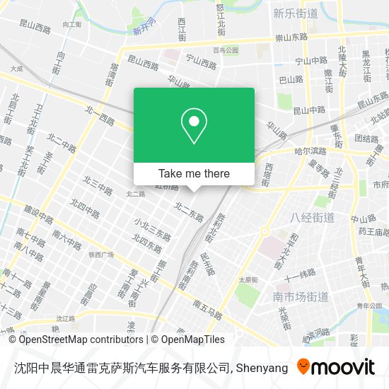 沈阳中晨华通雷克萨斯汽车服务有限公司 map