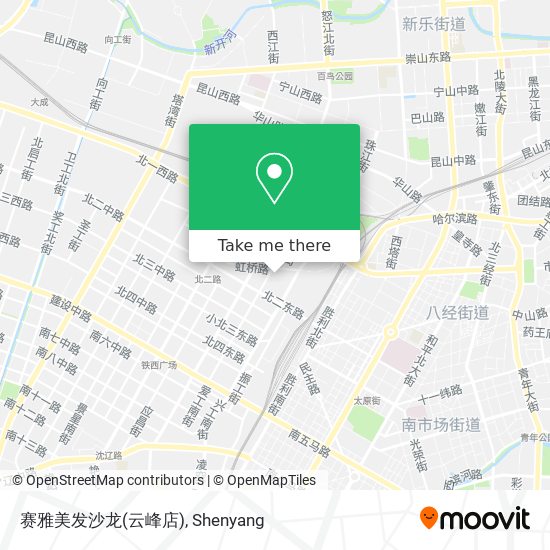 赛雅美发沙龙(云峰店) map