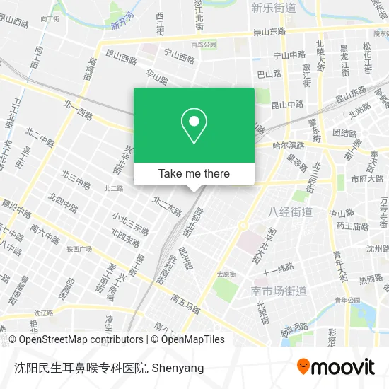 沈阳民生耳鼻喉专科医院 map