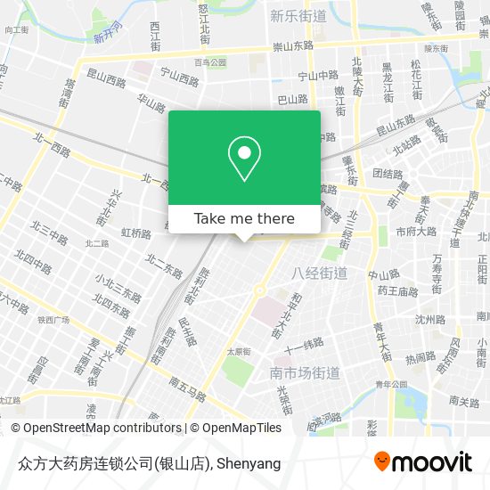 众方大药房连锁公司(银山店) map