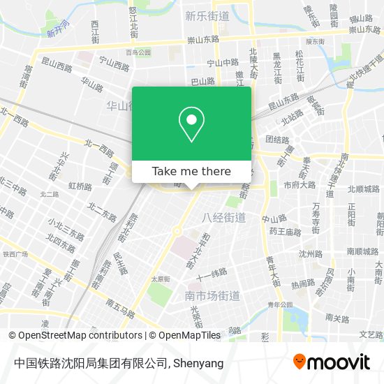 中国铁路沈阳局集团有限公司 map