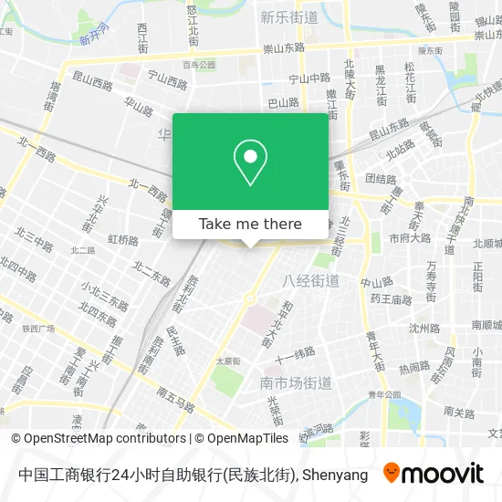 中国工商银行24小时自助银行(民族北街) map