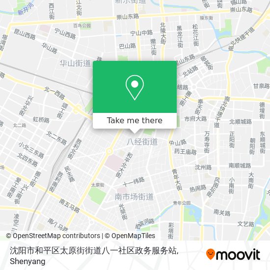 沈阳市和平区太原街街道八一社区政务服务站 map