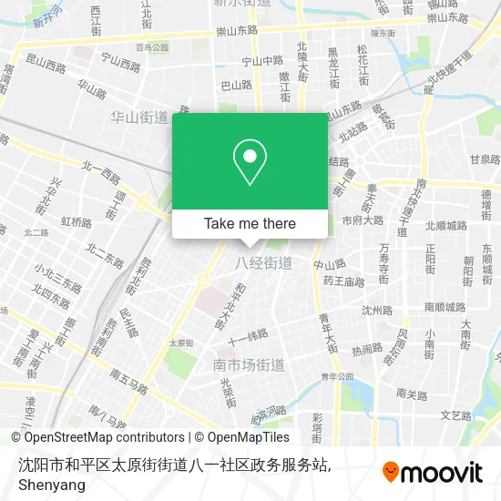 沈阳市和平区太原街街道八一社区政务服务站 map