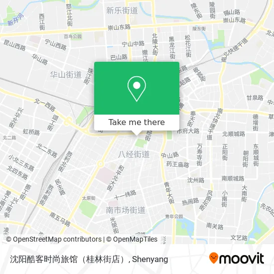沈阳酷客时尚旅馆（桂林街店） map